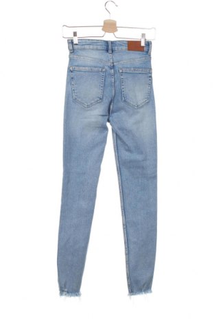 Damskie jeansy Zara, Rozmiar XS, Kolor Niebieski, 95% bawełna, 5% elastyna, Cena 110,63 zł