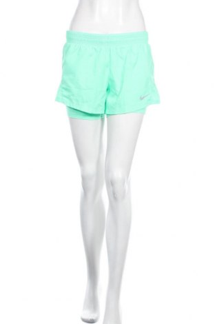 Дамски къс панталон Nike, Размер S, Цвят Зелен, Полиестер, Цена 51,75 лв.
