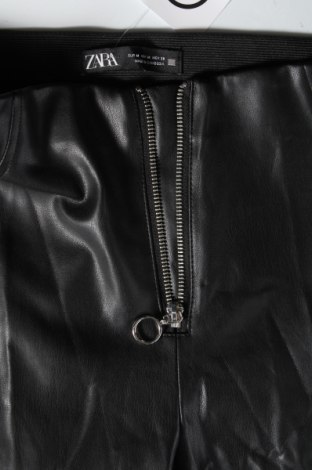 Γυναικείο δερμάτινο κολάν Zara, Μέγεθος M, Χρώμα Μαύρο, Δερματίνη, Τιμή 15,08 €