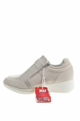 Γυναικεία παπούτσια Xti, Μέγεθος 37, Χρώμα Γκρί, Κλωστοϋφαντουργικά προϊόντα, Τιμή 22,81 €