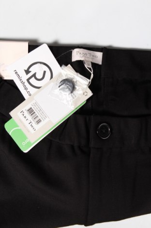 Дамски панталон Part Two, Размер M, Цвят Черен, 63% вискоза, 33% полиестер, 4% еластан, Цена 81,75 лв.