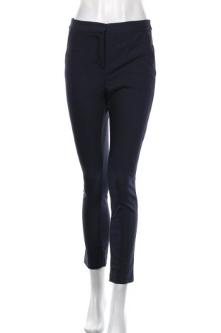 Дамски панталон Zara, Размер S, Цвят Син, 49% памук, 47% полиестер, 4% еластан, Цена 21,00 лв.