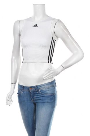 Γυναικείο αμάνικο μπλουζάκι Adidas, Μέγεθος XXS, Χρώμα Λευκό, 94% πολυεστέρας, 6% ελαστάνη, Τιμή 24,74 €