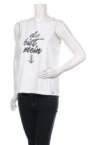 Γυναικείο αμάνικο μπλουζάκι Dreimaster, Μέγεθος S, Χρώμα Λευκό, Βαμβάκι, Τιμή 19,39 €