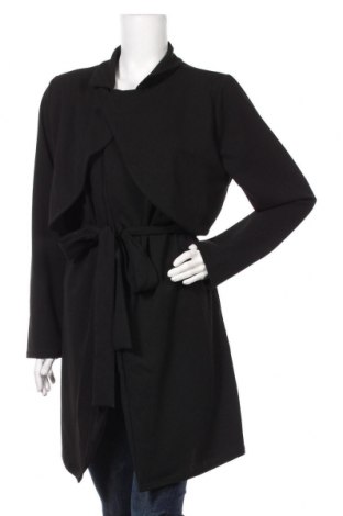 Palton de femei Boohoo, Mărime M, Culoare Negru, 95% poliester, 5% elastan, Preț 68,09 Lei