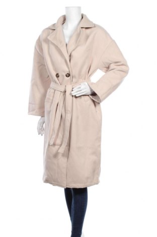 Дамско палто Boohoo, Размер M, Цвят Бежов, Полиестер, Цена 26,32 лв.