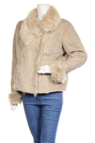 Дамско палто Un Deux Trois, Размер M, Цвят Бежов, 100% полиестер, Цена 21,53 лв.