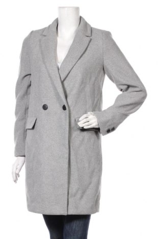 Дамско палто Zara Trafaluc, Размер S, Цвят Сив, 70% полиестер, 24% вълна, 6% други материали, Цена 55,72 лв.