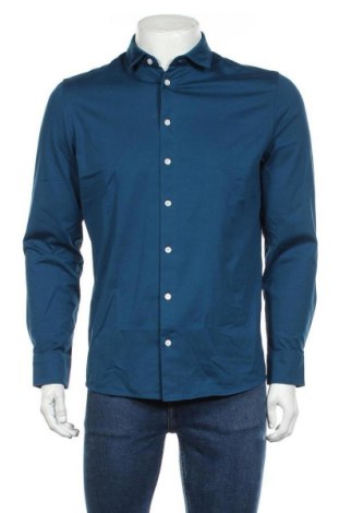 Мъжка риза Shaping New Tomorrow, Размер L, Цвят Син, 94% памук, 6% еластан, Цена 39,11 лв.