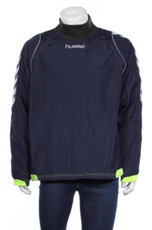 Мъжка спортна блуза Hummel, Размер L, Цвят Син, Полиестер, Цена 21,84 лв.