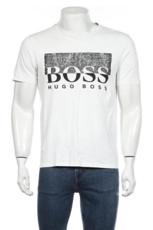 Мъжка тениска Hugo Boss, Размер L, Цвят Бял, Памук, Цена 119,25 лв.