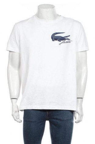 Мъжка тениска Lacoste, Размер XL, Цвят Бял, 75% памук, 25% полиестер, Цена 74,25 лв.