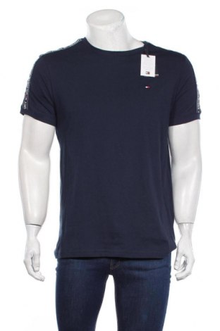 Мъжка тениска Tommy Hilfiger, Размер L, Цвят Син, Памук, Цена 59,25 лв.