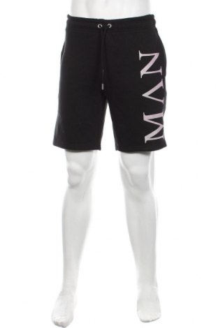 Мъжки къс панталон Boohoo, Размер M, Цвят Черен, 50% памук, 50% полиестер, Цена 23,04 лв.