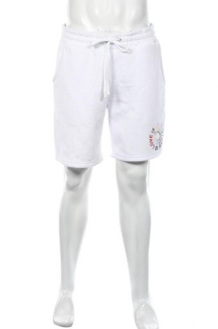 Ανδρικό κοντό παντελόνι Boohoo, Μέγεθος L, Χρώμα Λευκό, 70% πολυεστέρας, 30% βαμβάκι, Τιμή 5,36 €
