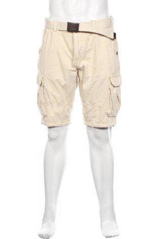 Мъжки къс панталон Indicode, Размер L, Цвят Екрю, Памук, Цена 14,16 лв.