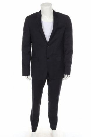 Мъжки костюм Calvin Klein, Размер L, Цвят Син, Вълна, Цена 509,25 лв.