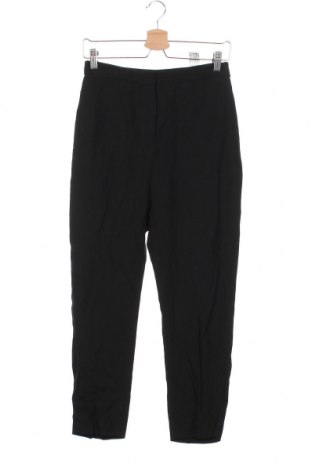 Дамски панталон Zara, Размер XS, Цвят Черен, 60% ацетат, 40% вискоза, Цена 13,80 лв.