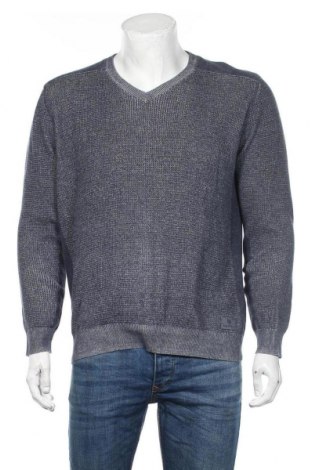 Мъжки пуловер Basefield, Размер M, Цвят Син, Памук, Цена 25,20 лв.