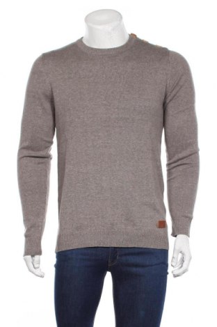 Мъжки пуловер Blend, Размер M, Цвят Сив, 50% памук, 50% акрил, Цена 22,77 лв.