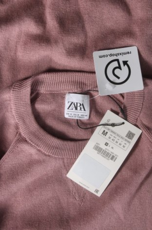 Pánský svetr  Zara, Velikost M, Barva Růžová, Bavlna, Cena  513,00 Kč