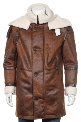 Pánský kabát  Zara, Velikost S, Barva Hnědá, Polyester, Cena  1 946,00 Kč
