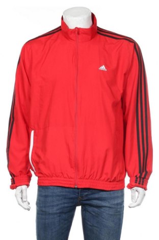 Ανδρική αθλητική ζακέτα Adidas, Μέγεθος XXL, Χρώμα Κόκκινο, Πολυεστέρας, Τιμή 23,38 €