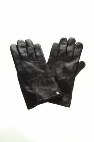 Ръкавици Aigner, Цвят Черен, Естествена кожа, Цена 86,10 лв.