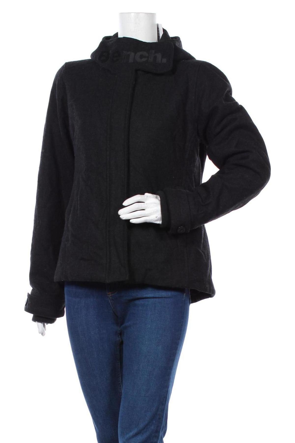 Γυναικείο παλτό Bench, Μέγεθος S, Χρώμα Μαύρο, Τιμή 40,27 €