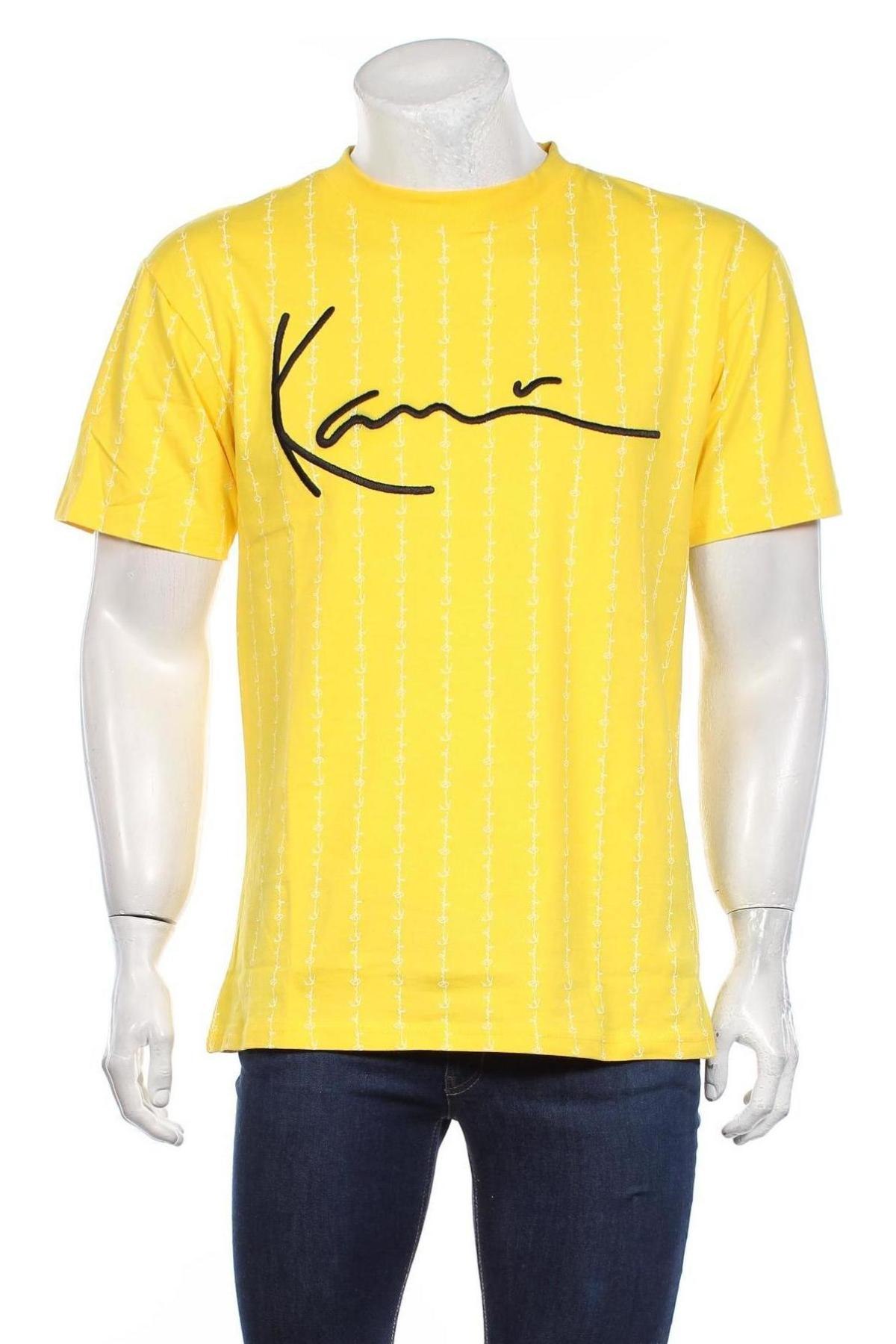 Мъжка тениска 17 & Co., Размер XS, Цвят Жълт, Памук, Цена 27,00 лв.