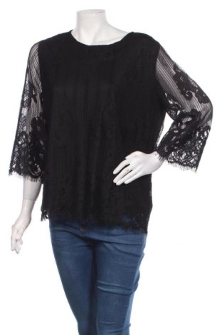 Дамска блуза Alfredo Pauly, Размер M, Цвят Черен, Полиамид, Цена 35,60 лв.