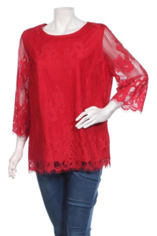 Дамска блуза Alfredo Pauly, Размер L, Цвят Червен, Полиамид, Цена 35,60 лв.