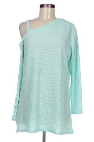 Дамска блуза SHEIN, Размер XL, Цвят Зелен, 97% полиестер, 3% еластан, Цена 35,00 лв.