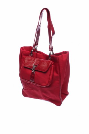 Дамска чанта, Цвят Червен, Текстил, еко кожа, Цена 23,00 лв.