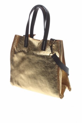 Дамска чанта Maison Heritage, Цвят Златист, Естествена кожа, еко кожа, Цена 297,12 лв.