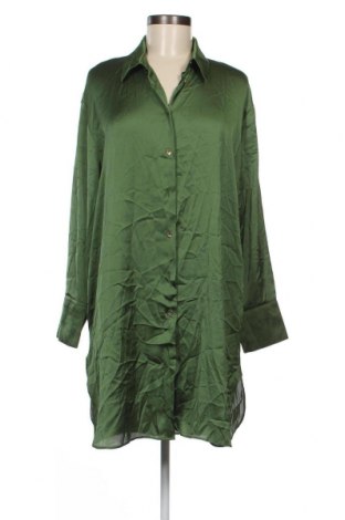 Cămașă de femei Zara, Mărime L, Culoare Verde, Poliester, Preț 125,00 Lei