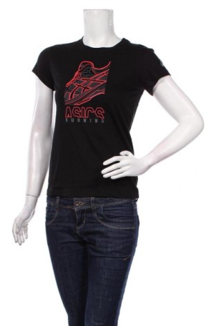 Дамска тениска ASICS, Размер XS, Цвят Черен, 60% памук, 40% полиестер, Цена 34,50 лв.
