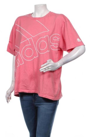 Tricou de femei Adidas, Mărime L, Culoare Roz, Bumbac, Preț 133,88 Lei