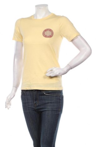 Дамска тениска Gina Tricot, Размер XXS, Цвят Жълт, Цена 8,16 лв.