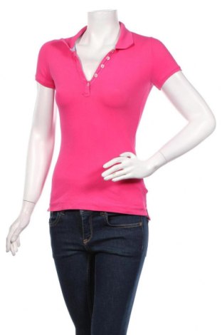 Damski T-shirt H&M, Rozmiar XS, Kolor Różowy, 97% bawełna, 3% elastyna, Cena 73,57 zł