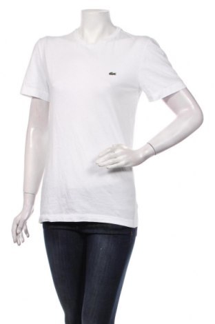 Γυναικείο t-shirt Lacoste, Μέγεθος XS, Χρώμα Λευκό, Βαμβάκι, Τιμή 22,51 €