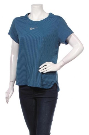 Damski T-shirt Nike Running, Rozmiar XL, Kolor Niebieski, 78% poliester, 22% poliamid, Cena 143,93 zł
