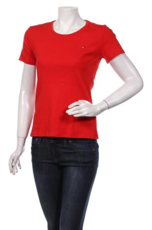 Dámské tričko Tommy Hilfiger, Velikost S, Barva Červená, Bavlna, Cena  621,00 Kč