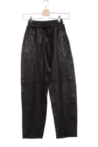 Дамски кожен панталон Be Edgy, Размер XS, Цвят Черен, Естествена кожа, Цена 247,60 лв.