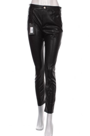 Дамски кожен панталон Pinko, Размер M, Цвят Черен, Еко кожа, Цена 213,95 лв.
