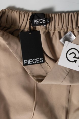 Γυναικείο παντελόνι Pieces, Μέγεθος M, Χρώμα  Μπέζ, Τιμή 6,92 €