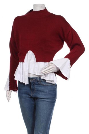 Pulover de femei, Mărime M, Culoare Roșu, 50% bumbac, 50%acril, Preț 118,42 Lei
