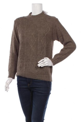 Дамски пуловер Afibel, Размер L, Цвят Кафяв, 75% акрил, 10% вълна, 10% вискоза, 5% вълна от алпака, Цена 36,00 лв.