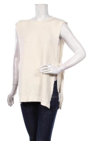 Дамски пуловер C&A, Размер L, Цвят Екрю, 70% памук, 28% акрил, 2% вълна, Цена 36,00 лв.