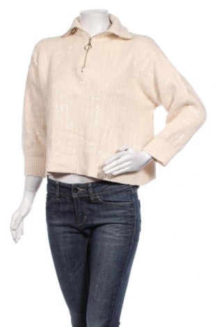 Γυναικείο πουλόβερ Drole De Copine, Μέγεθος S, Χρώμα Εκρού, Τιμή 15,59 €